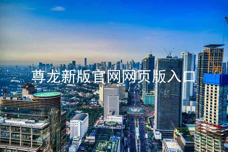 尊龙新版官网网页版入口